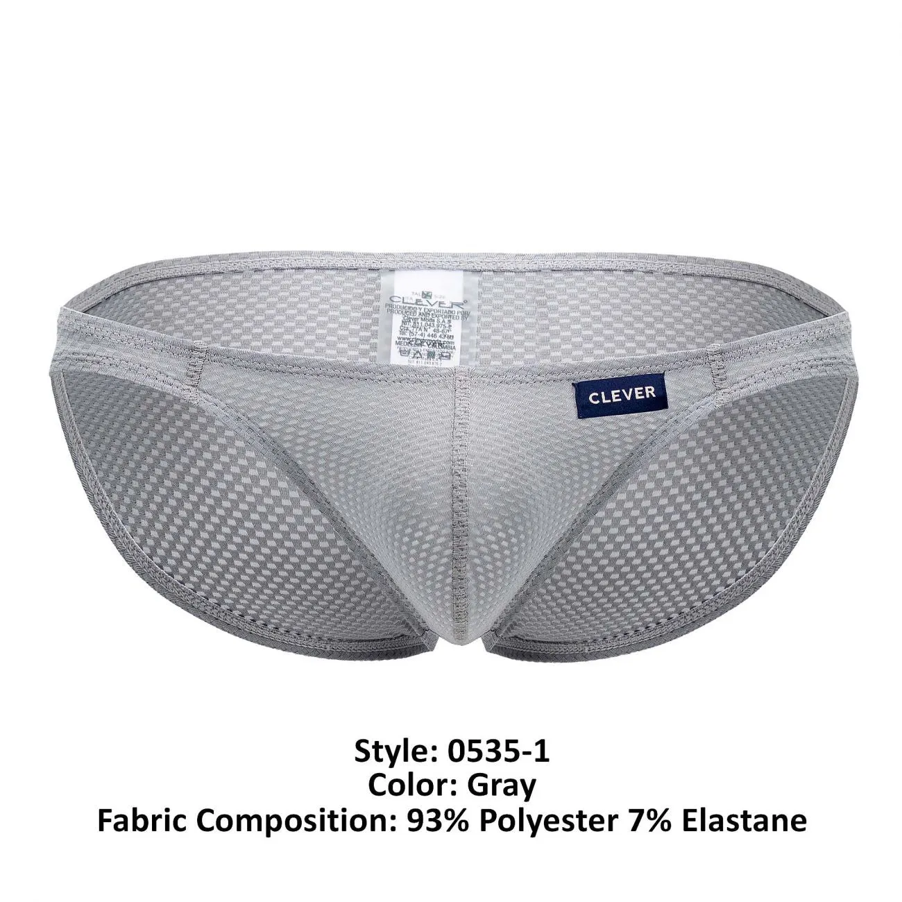 Clothing_Clever_Mens Underwear Clever 0535-1 Kroma Bikini Color Gray