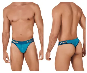 Clothing_Clever_Mens Underwear Clever 0612-1 Domain Thongs Color Green