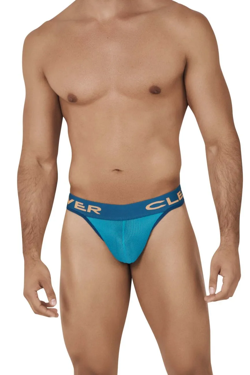 Clothing_Clever_Mens Underwear Clever 0612-1 Domain Thongs Color Green