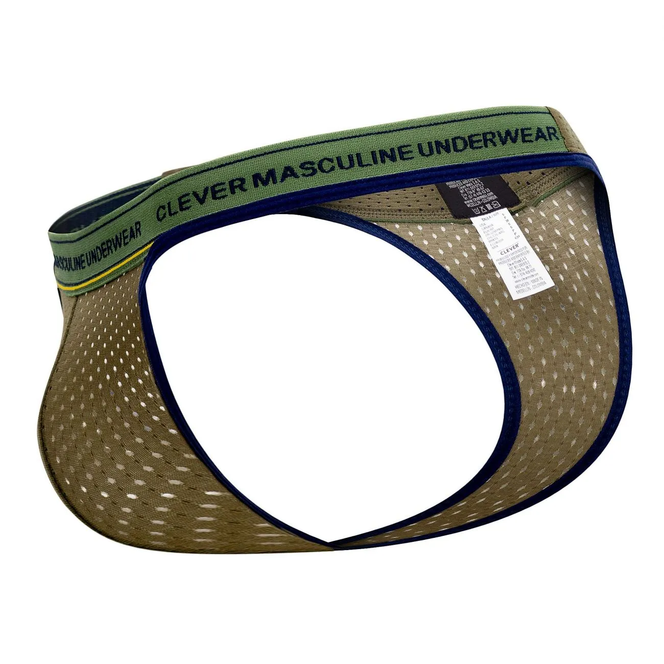 Clothing_Clever_Mens Underwear Clever 0927 Premium Thongs Color Green
