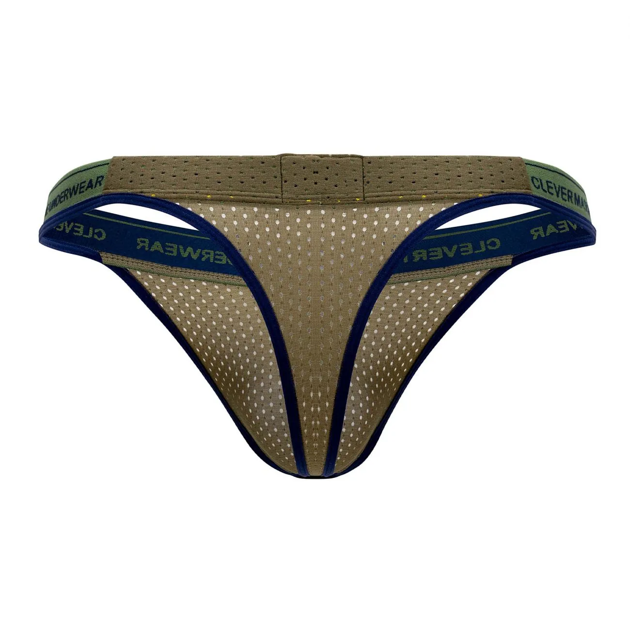 Clothing_Clever_Mens Underwear Clever 0927 Premium Thongs Color Green