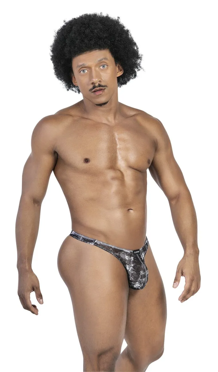 Clothing_Clever_Mens Underwear Clever 100008 3PK Autralian Latin Thongs Color Black-Orange-Black