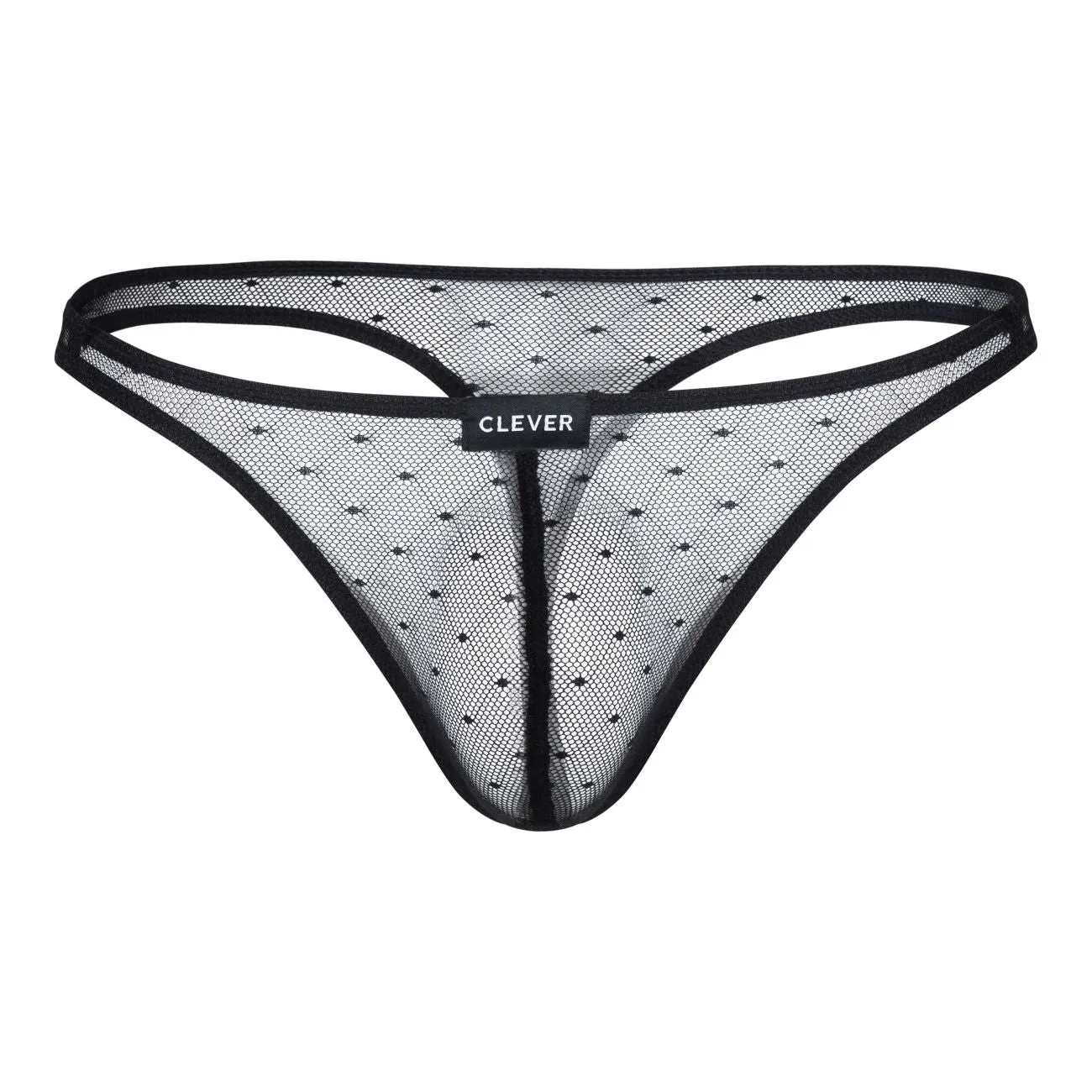 Clothing_Clever_Mens Underwear Clever 100008 3PK Autralian Latin Thongs Color Black-Orange-Black