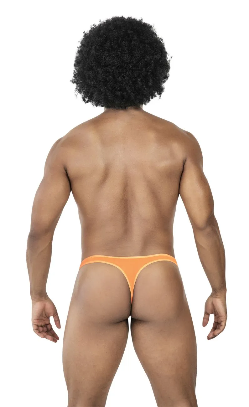 Clothing_Clever_Mens Underwear Clever 100008 3PK Autralian Latin Thongs Color Black-Orange-Black