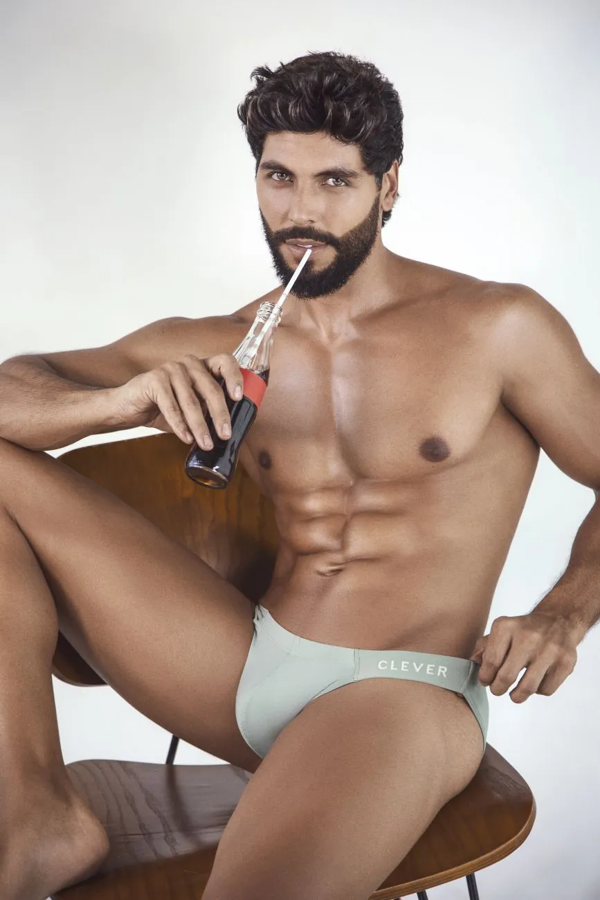 Clothing_Clever_Mens Underwear Clever 1307 Tribe Bikini Color Green