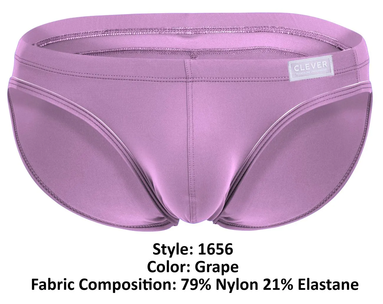 Clothing_Clever_Mens Underwear Clever 1656 Mirage Bikini Color Grape