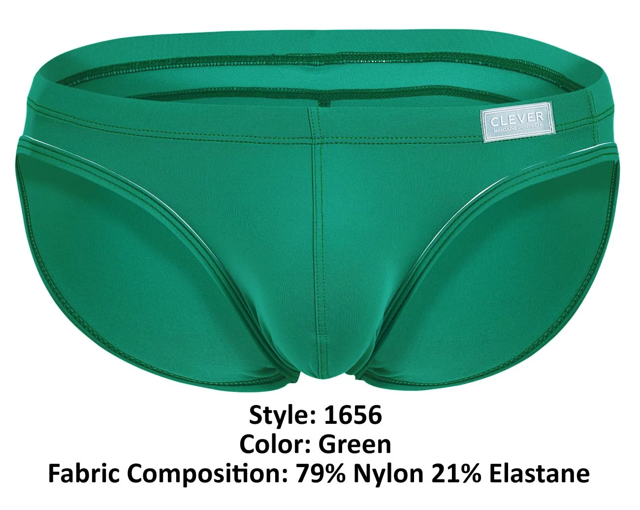 Clothing_Clever_Mens Underwear Clever 1656 Mirage Bikini Color Green