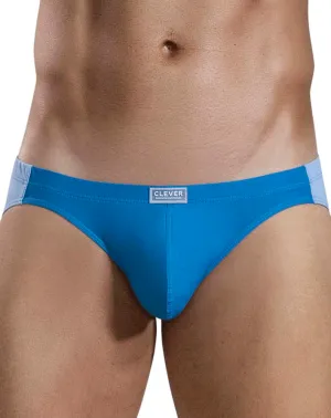 Clothing_Clever_Mens Underwear Clever 1681 Two-tone Bikini Blue
