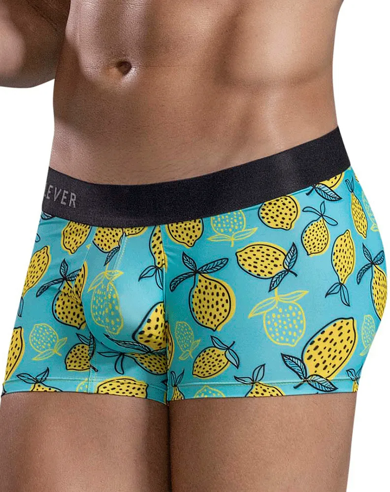 Clothing_Clever_Mens Underwear Clever 1686 Lemons Trunks Blue