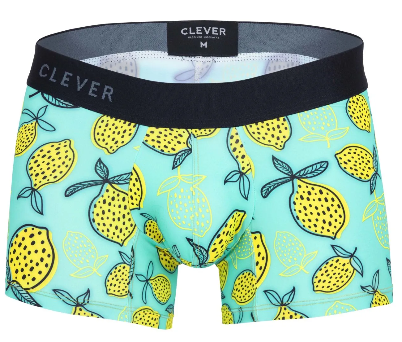 Clothing_Clever_Mens Underwear Clever 1686 Lemons Trunks Color Blue