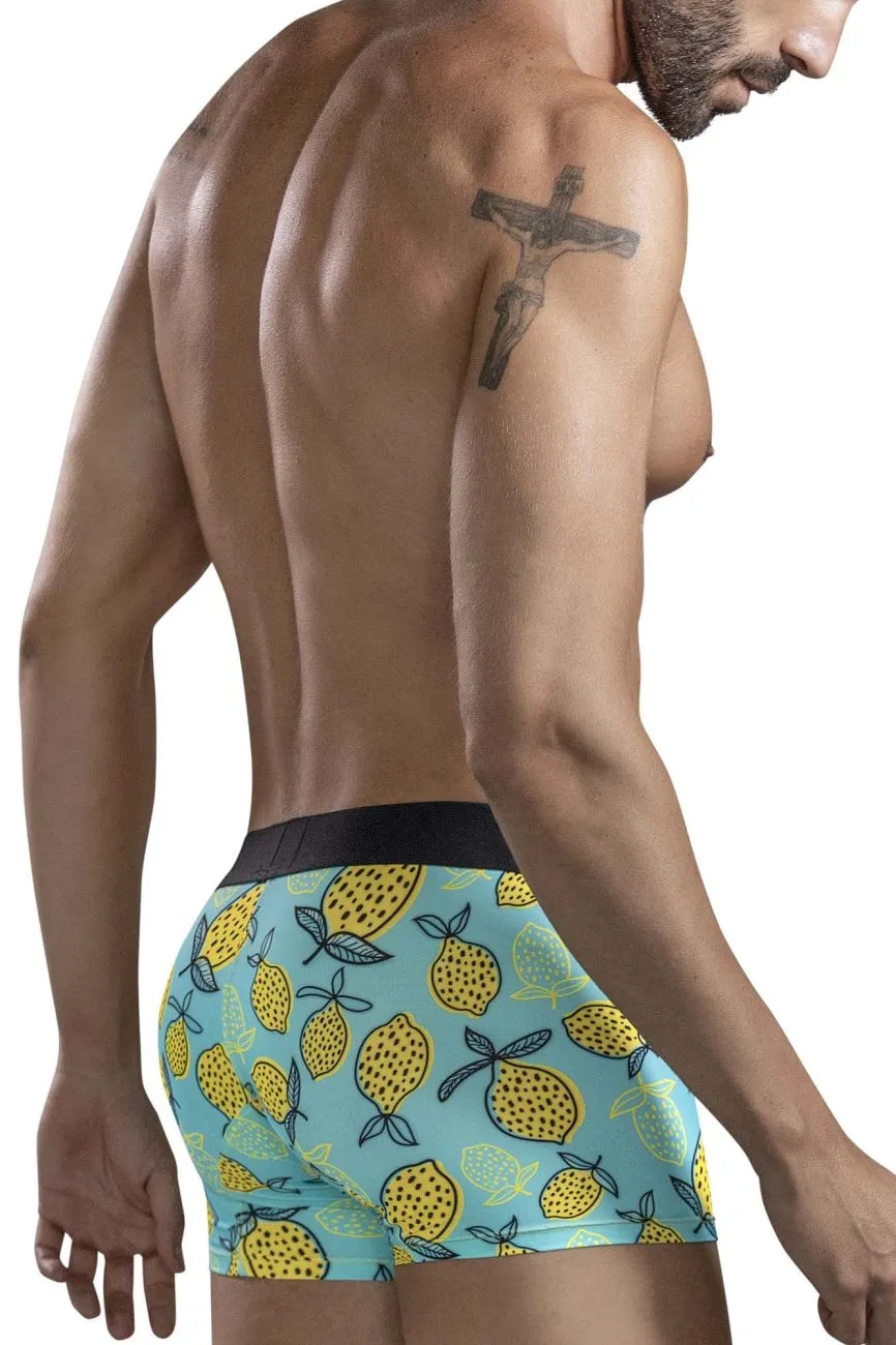 Clothing_Clever_Mens Underwear Clever 1686 Lemons Trunks Color Blue