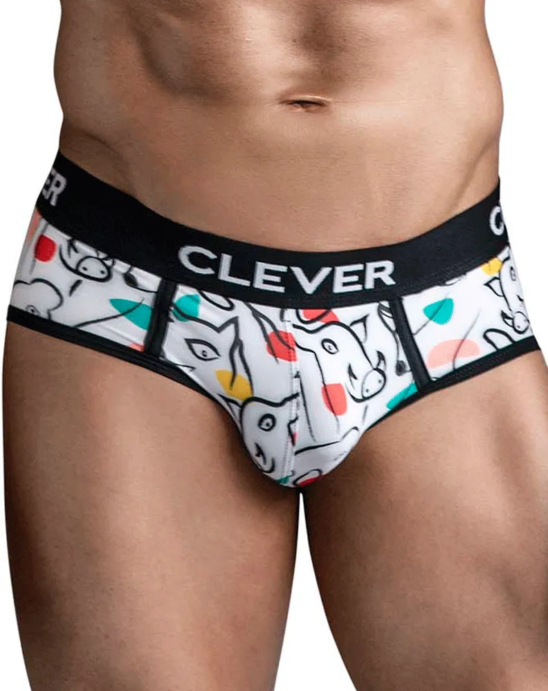 Clothing_Clever_Mens Underwear Clever 1726 Grange Briefs White