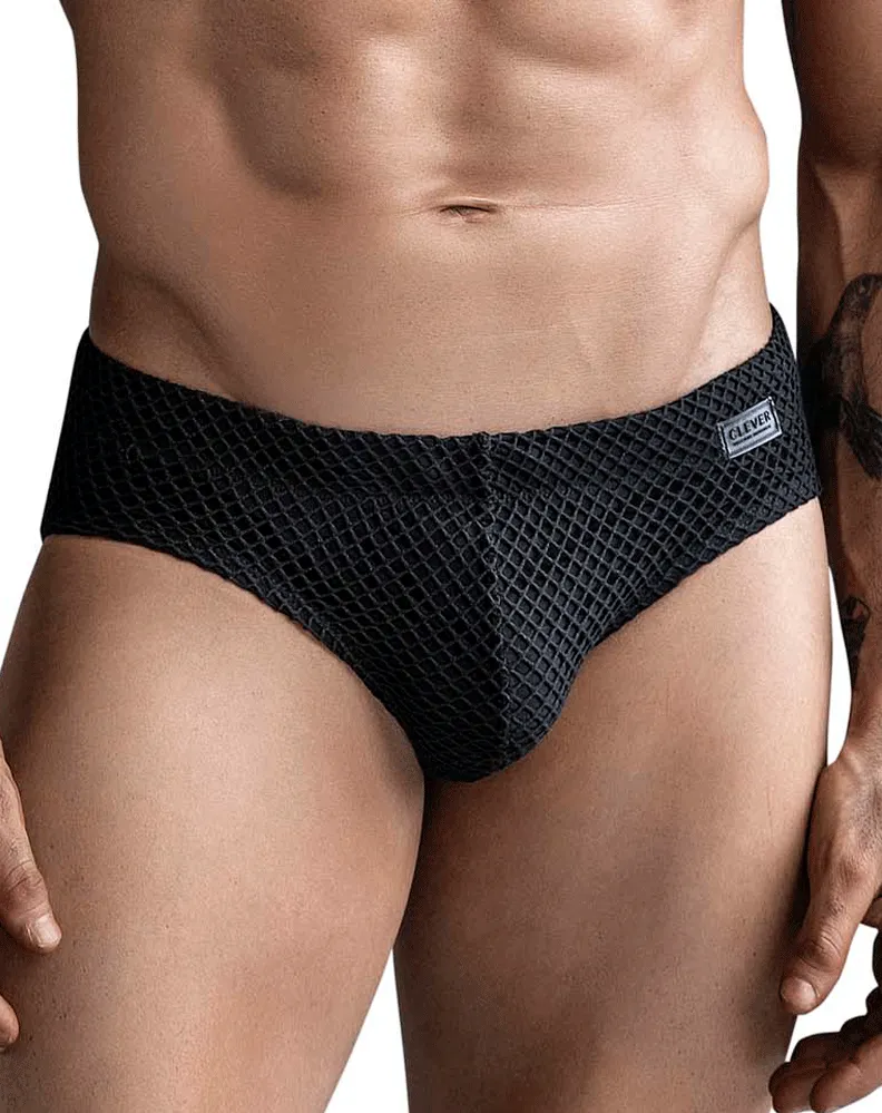 Clothing_Clever_Mens Underwear Clever 1743 Island Swim Briefs Black