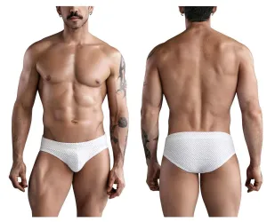 Clothing_Clever_Mens Underwear Clever 1743 Island Swim Briefs Color White