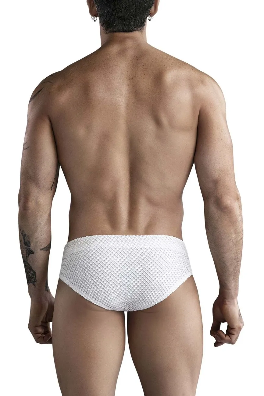 Clothing_Clever_Mens Underwear Clever 1743 Island Swim Briefs Color White