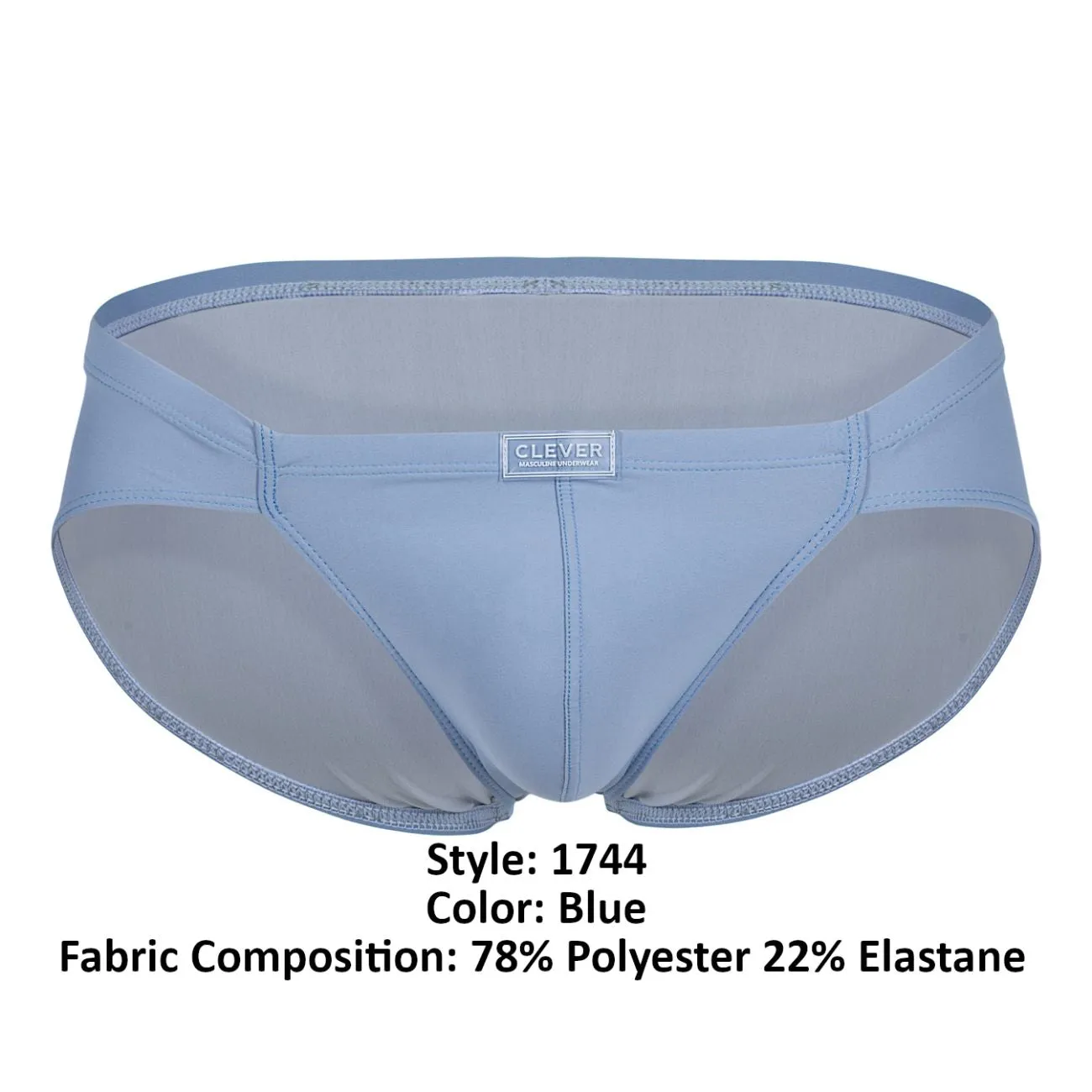 Clothing_Clever_Mens Underwear Clever 1744 Spring Briefs Color Blue