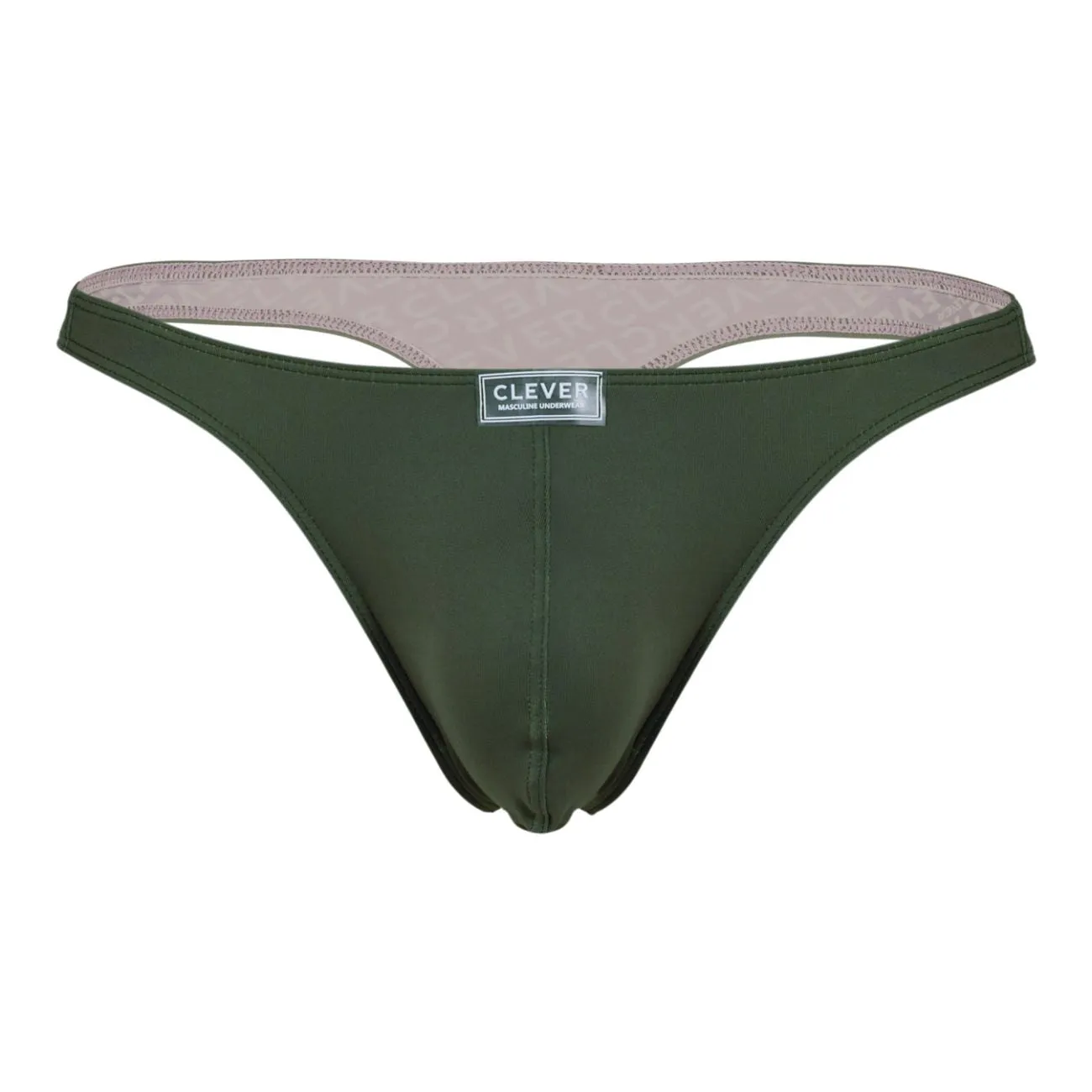 Clothing_Clever_Mens Underwear Clever 1745 Optimo Thongs Color Green