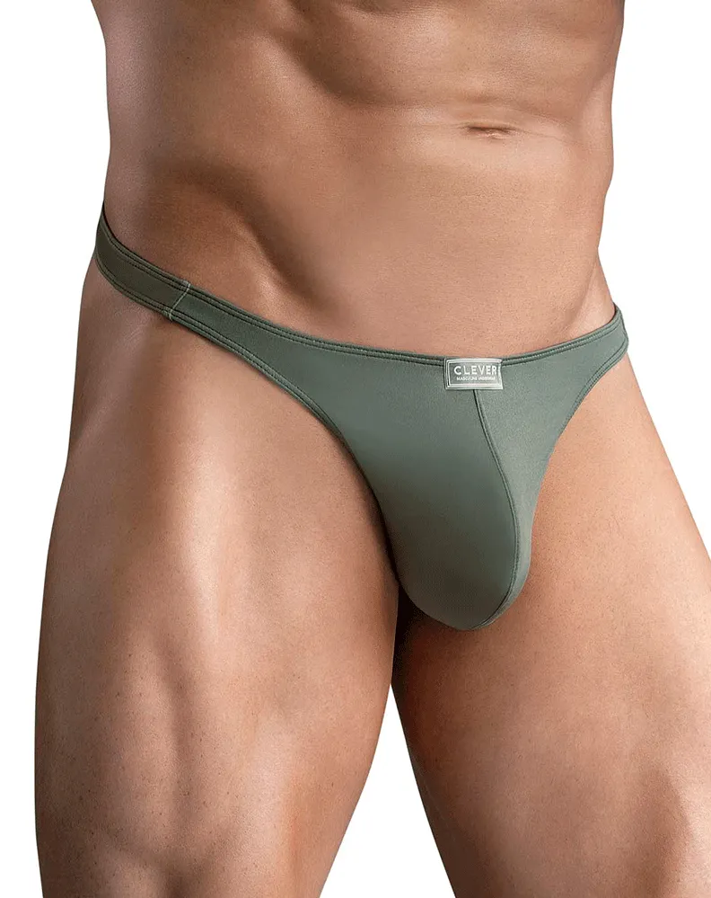 Clothing_Clever_Mens Underwear Clever 1745 Optimo Thongs Green