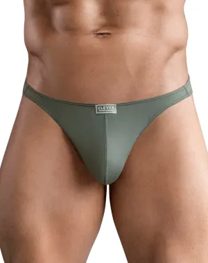 Clothing_Clever_Mens Underwear Clever 1745 Optimo Thongs Green