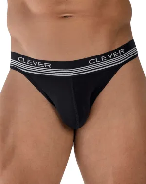 Clothing_Clever_Mens Underwear Clever 1748 Emotion Thongs Black