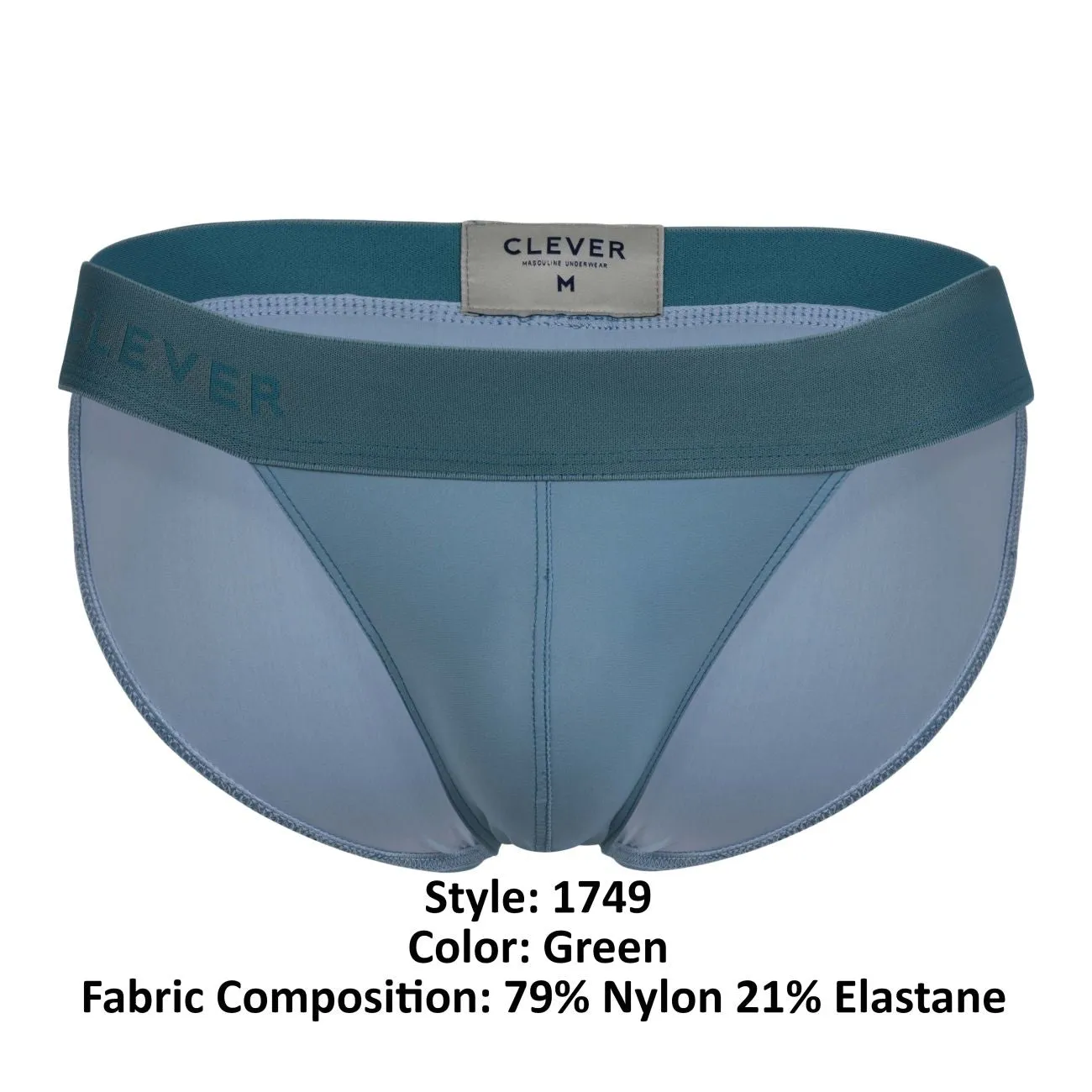 Clothing_Clever_Mens Underwear Clever 1749 Eco Bikini Color Green