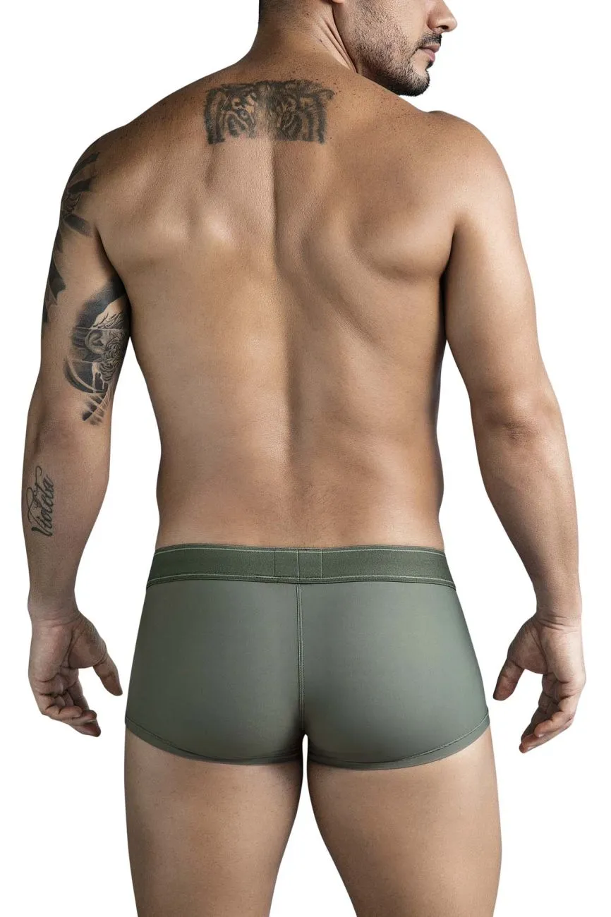 Clothing_Clever_Mens Underwear Clever 1751 Craftiness Trunks Color Green