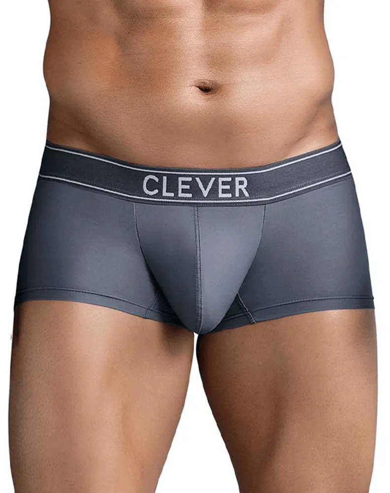 Clothing_Clever_Mens Underwear Clever 1751 Craftiness Trunks Dark Gray