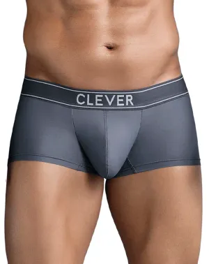 Clothing_Clever_Mens Underwear Clever 1751 Craftiness Trunks Dark Gray
