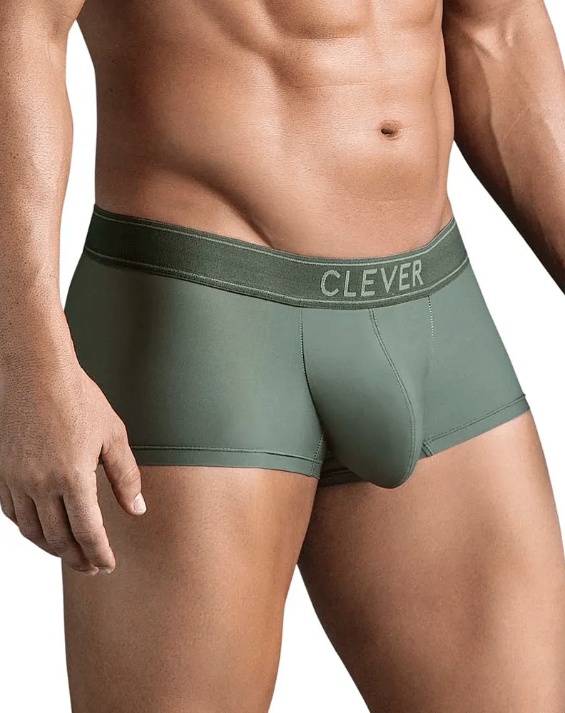 Clothing_Clever_Mens Underwear Clever 1751 Craftiness Trunks Green