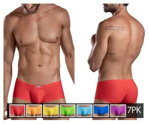 Clothing_Clever_Mens Underwear Clever 229946 7PK Pride Trunks Color Multi-colored