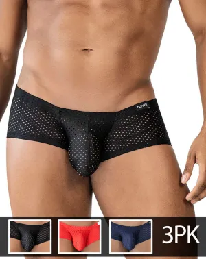 Clothing_Clever_Mens Underwear Clever 229947 3-Pack Australian Latin Trunks Black-red-blue