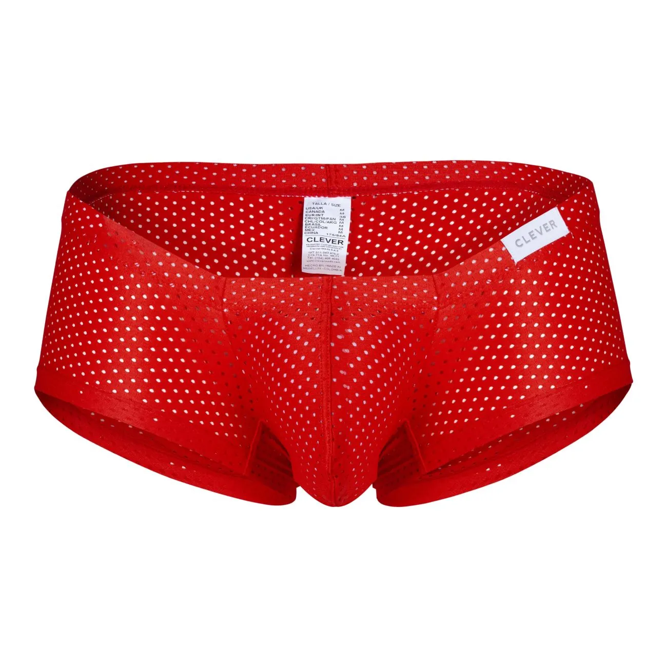 Clothing_Clever_Mens Underwear Clever 229947 3PK Autralian Latin Trunks Color Black-Red-Blue