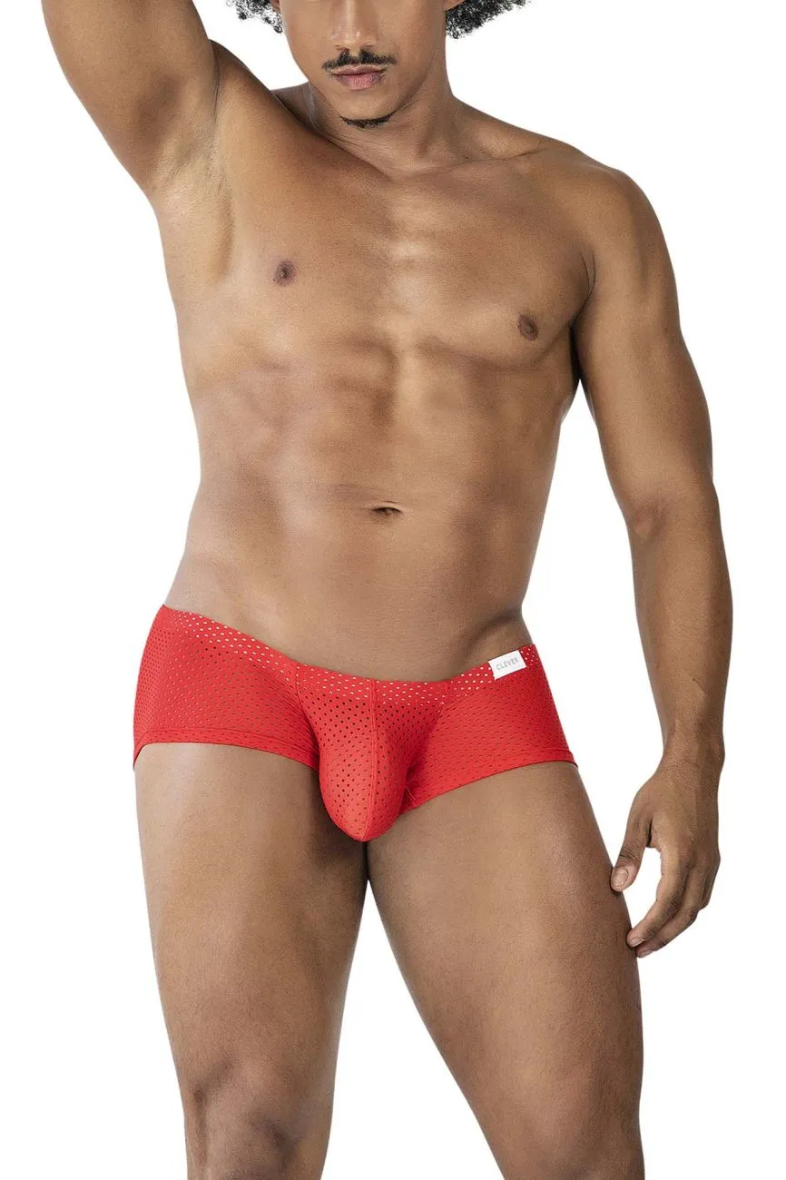 Clothing_Clever_Mens Underwear Clever 229947 3PK Autralian Latin Trunks Color Black-Red-Blue