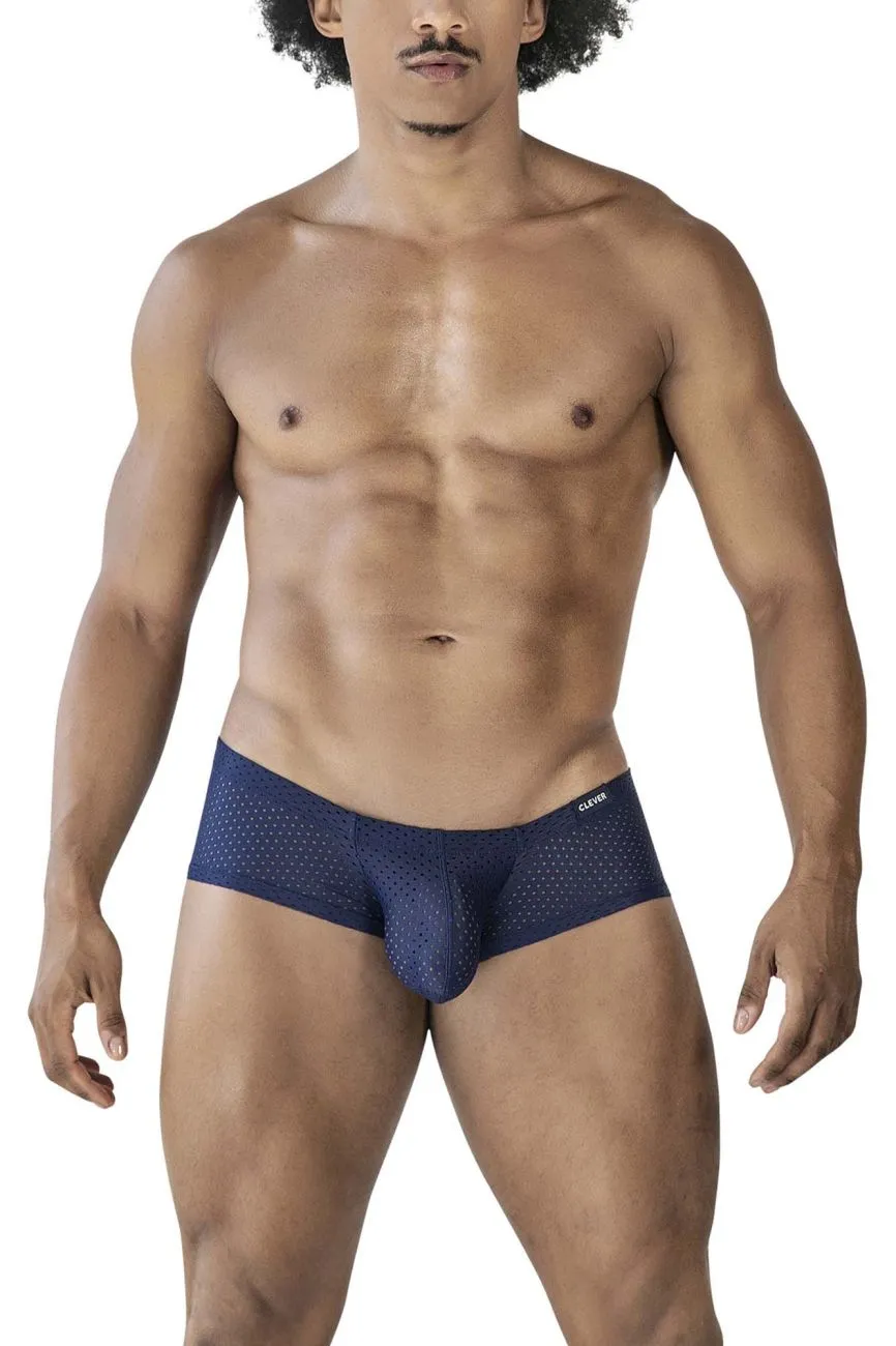 Clothing_Clever_Mens Underwear Clever 229947 3PK Autralian Latin Trunks Color Black-Red-Blue