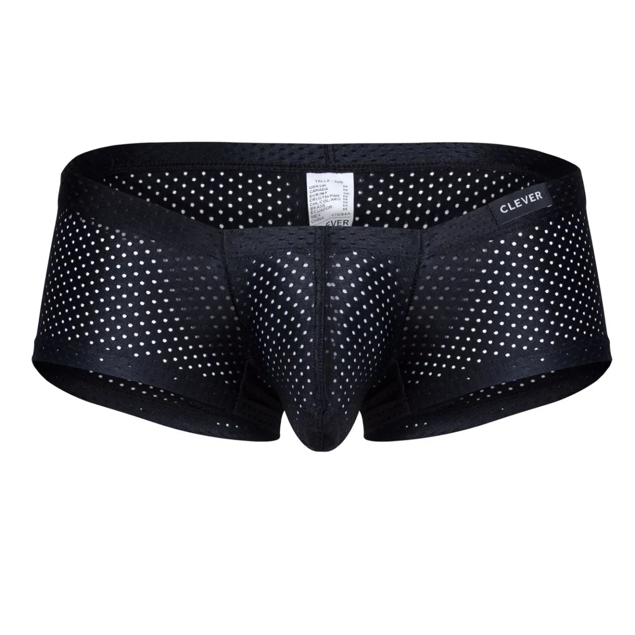 Clothing_Clever_Mens Underwear Clever 229947 3PK Autralian Latin Trunks Color Black-Red-Blue
