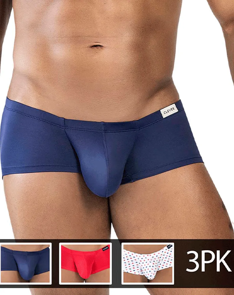Clothing_Clever_Mens Underwear Clever 229949 Australian Latin Trunks Red-blue-white