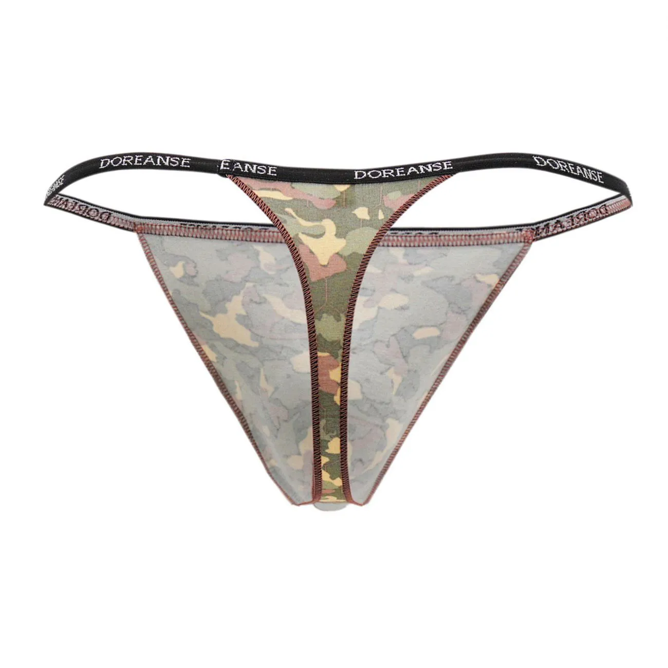 Clothing_Doreanse_Mens Underwear Doreanse 1312-PRN Camouflage Thong Color Printed