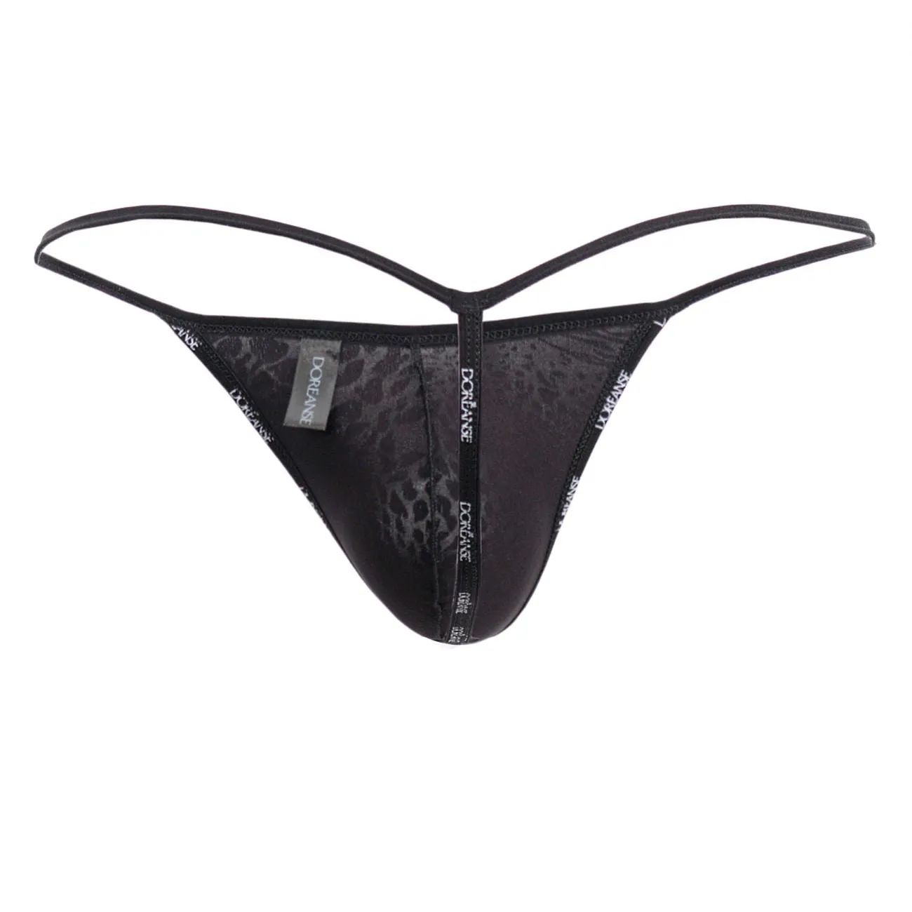 Clothing_Doreanse_Mens Underwear Doreanse 1326-PAN Flashy G-String Color Black Panther