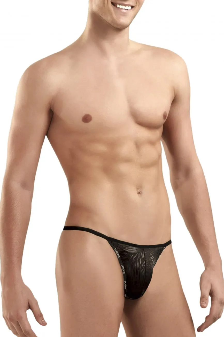 Clothing_Doreanse_Mens Underwear Doreanse 1326-PAN Flashy G-String Color Black Panther