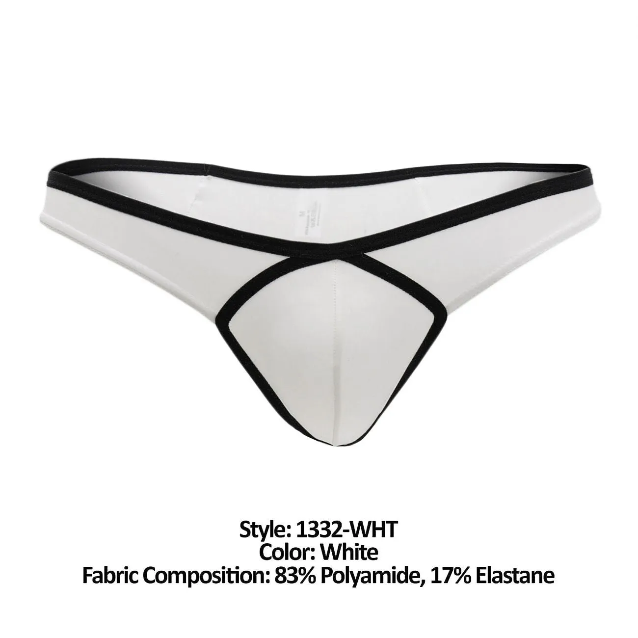 Clothing_Doreanse_Mens Underwear Doreanse 1332-WHT Loop Thong Color White