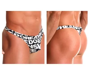 Clothing_Doreanse_Mens Underwear Doreanse 1369-PRN Big Logo Thong Color Printed
