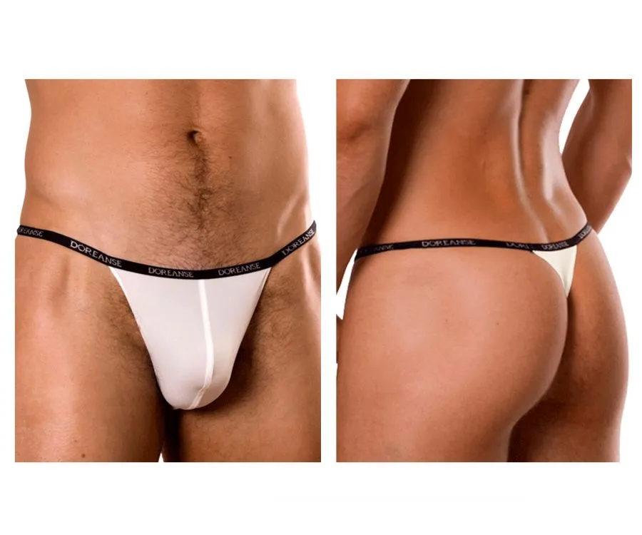 Clothing_Doreanse_Mens Underwear Doreanse 1390-WHT Aire Thong Color White