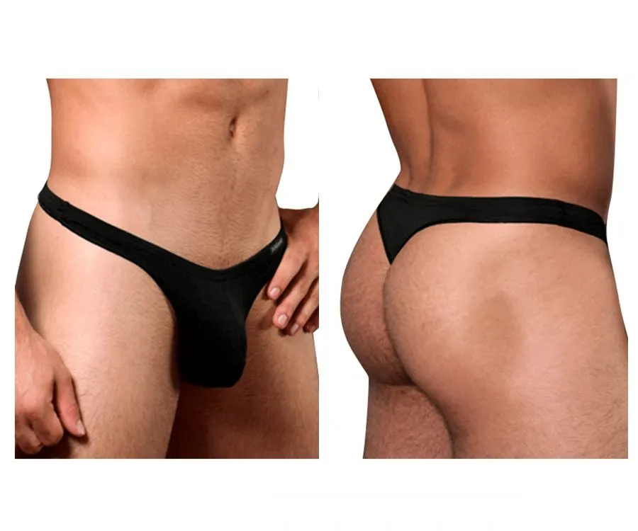 Clothing_Doreanse_Mens Underwear Doreanse 1392-BLK Euro Thong Color Black
