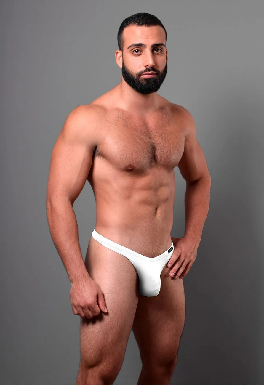Clothing_Doreanse_Mens Underwear Doreanse 1392-WHT Euro Thong Color White
