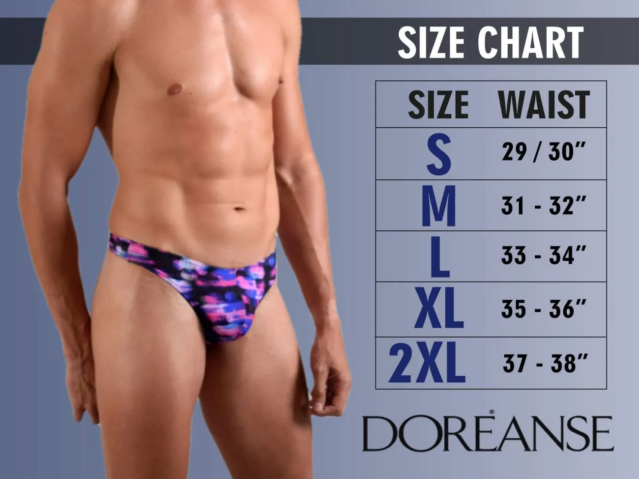 Clothing_Doreanse_Mens Underwear Doreanse 1403-PRN Persian Briefs Color Printed