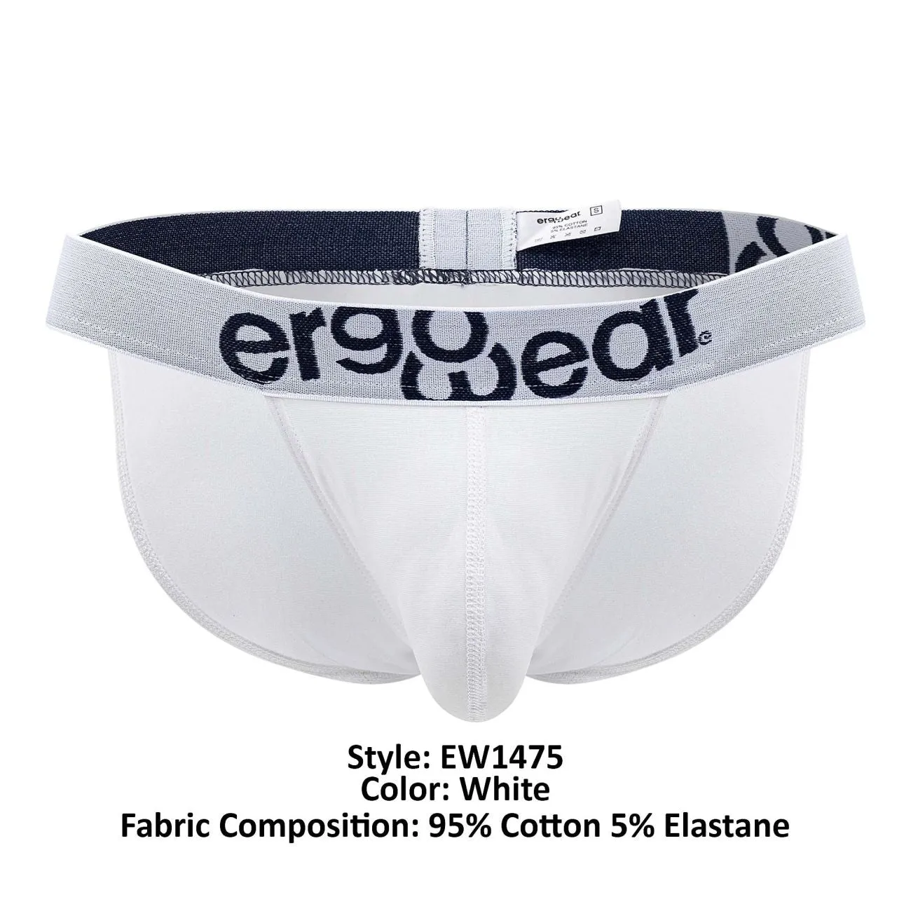 Clothing_Ergowear_Mens Underwear ErgoWear EW1475 MAX COTTON Bikini Color White