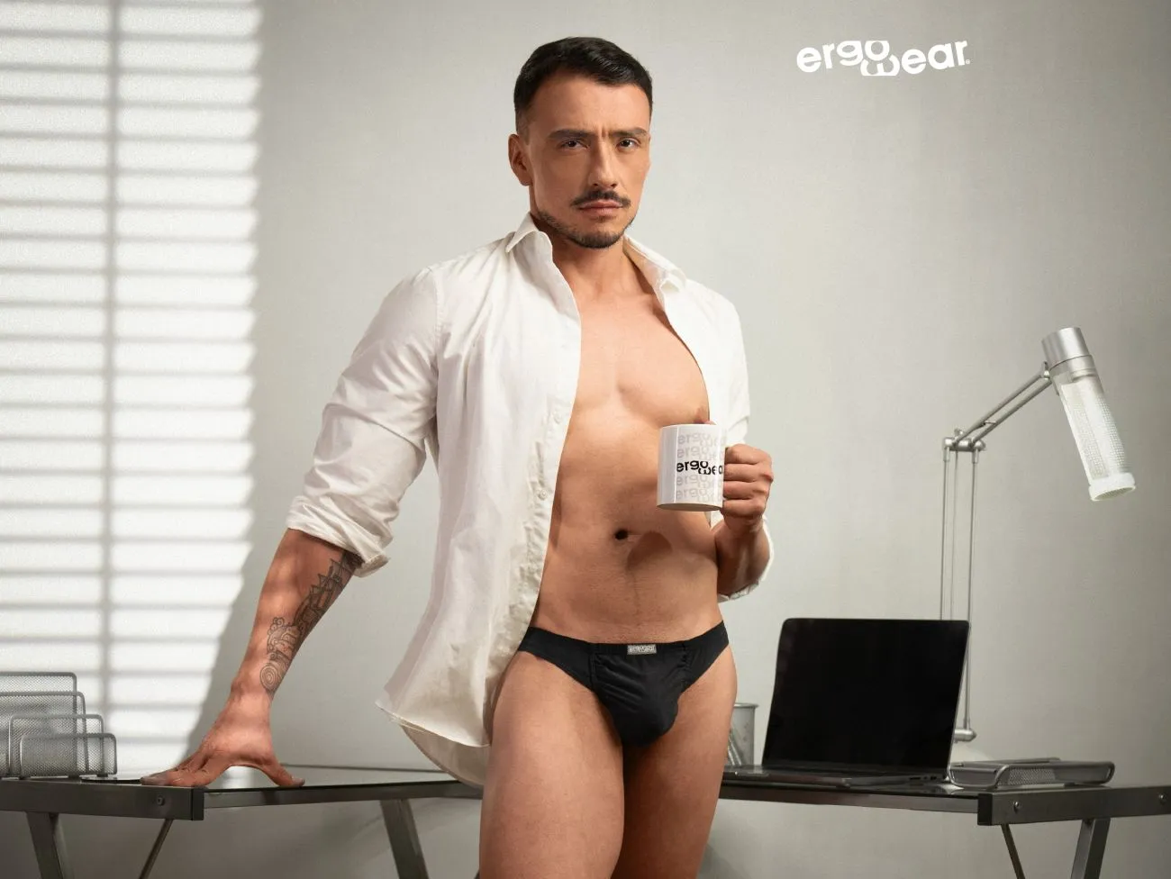 Clothing_Ergowear_Mens Underwear ErgoWear EW1726 FEEL GR8 Cotton Thongs Color Black