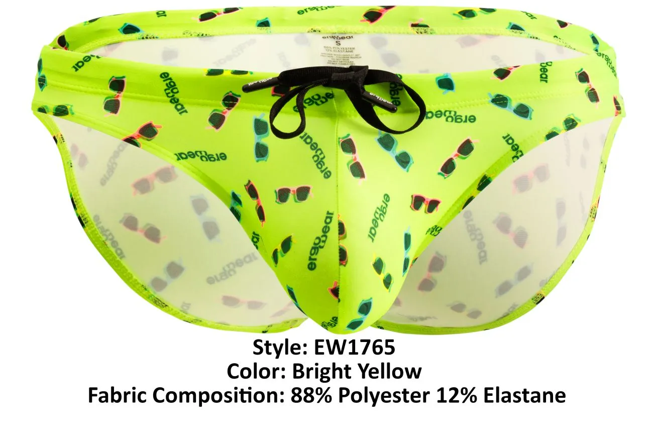 Clothing_Ergowear_Mens Underwear ErgoWear EW1765 X4D SW Swim Briefs Color Bright Yellow