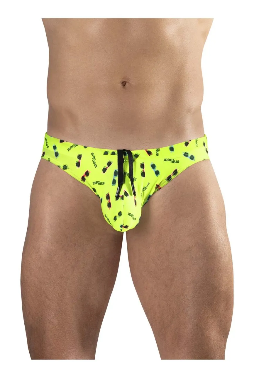 Clothing_Ergowear_Mens Underwear ErgoWear EW1765 X4D SW Swim Briefs Color Bright Yellow