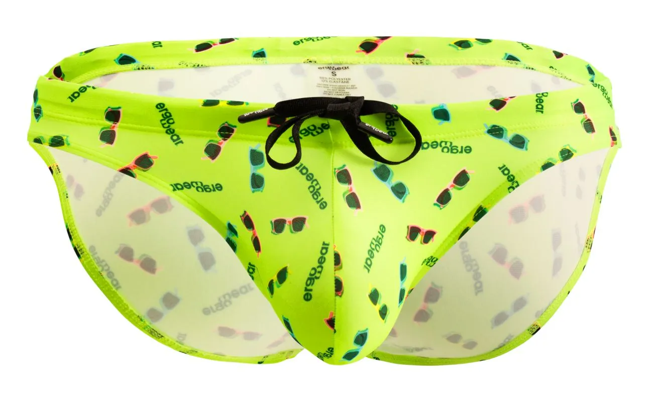 Clothing_Ergowear_Mens Underwear ErgoWear EW1765 X4D SW Swim Briefs Color Bright Yellow